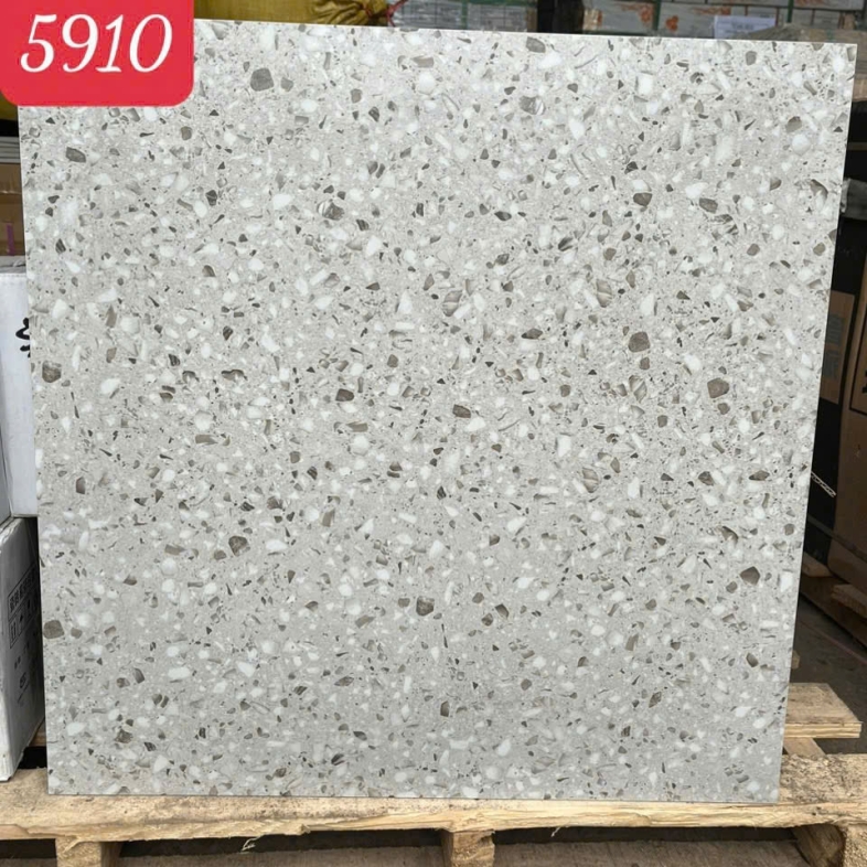 🌿 Gạch Terrazzo 5910 – Tinh khôi, hiện đại và đầy cảm hứng từ BHHometiles