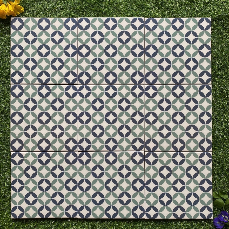 🌿 Gạch Trang Trí 200x200mm BHHOMETILES – Mã ADP Green Retro