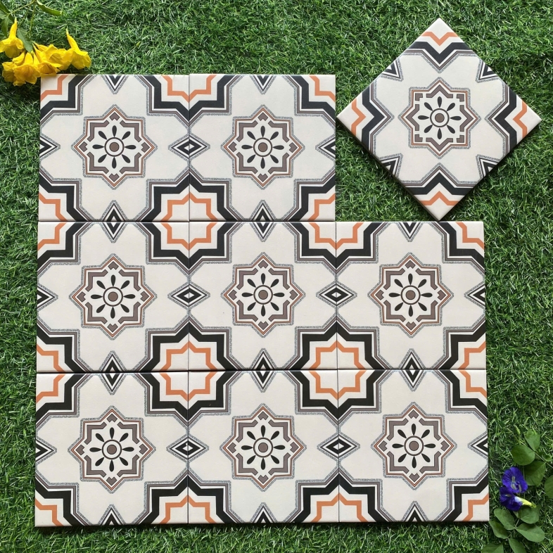 Gạch bông Địa Trung Hải họa tiết ngôi sao – BHHOMETILES (200x200mm) ADP15