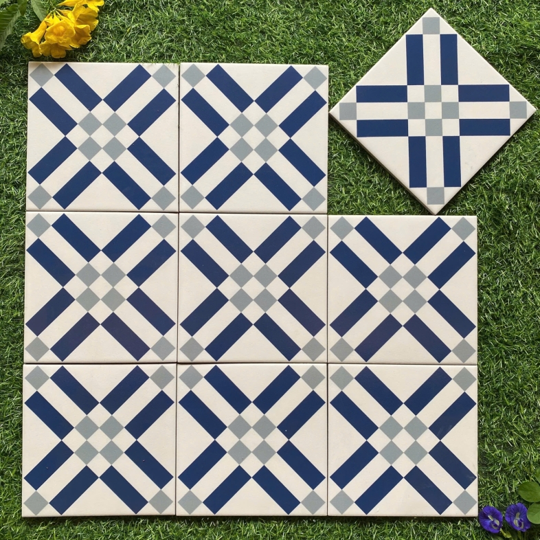 Gạch bông Caro Giao Thoa – BHHOMETILES 200x200mm ADP 18