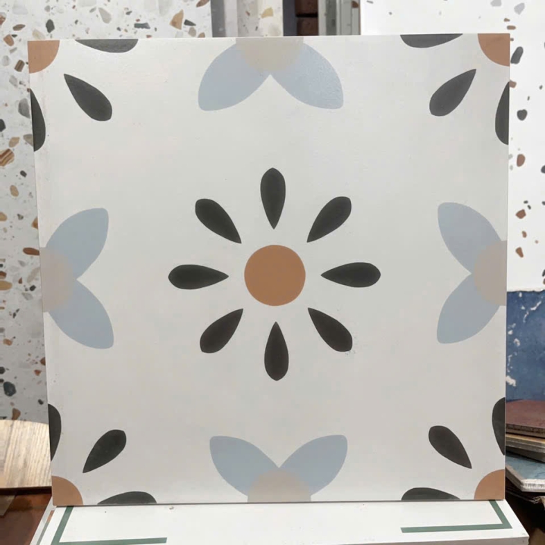 🌸 GẠCH BÔNG HOA CÁCH ĐIỆU 300x300MM – XƯƠNG PORCELAIN CAO CẤP