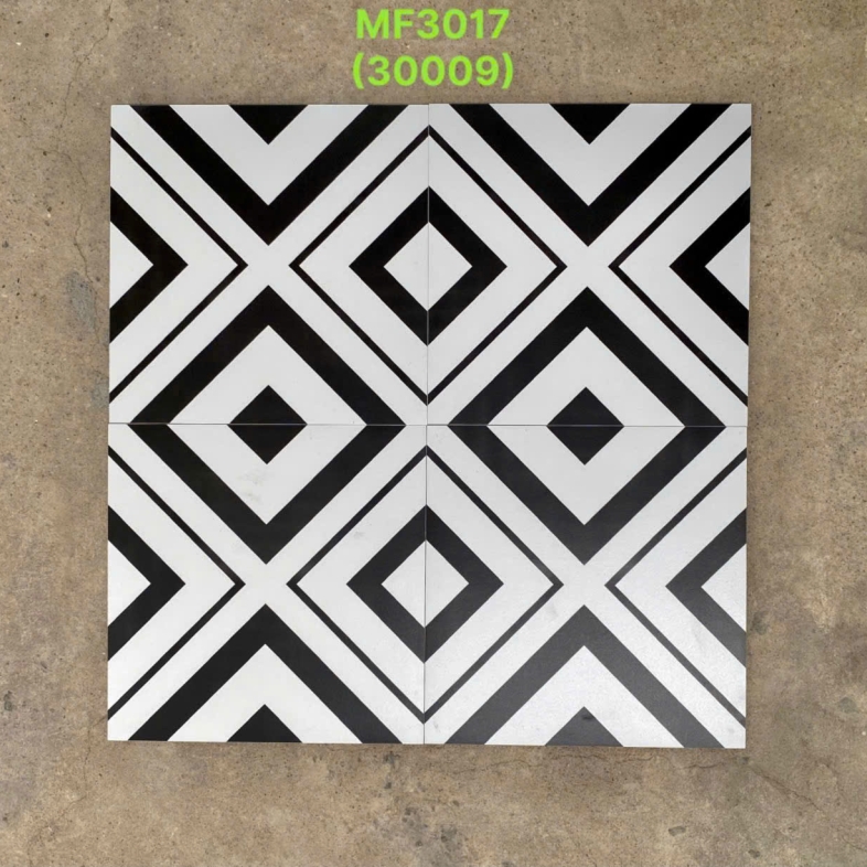 GẠCH BÔNG 300x300mm HÌNH HỌC MF3017 BHHOMETILES– TINH GỌN, CÁ TÍNH, ĐẬM DẤU ẤN NGHỆ THUẬT