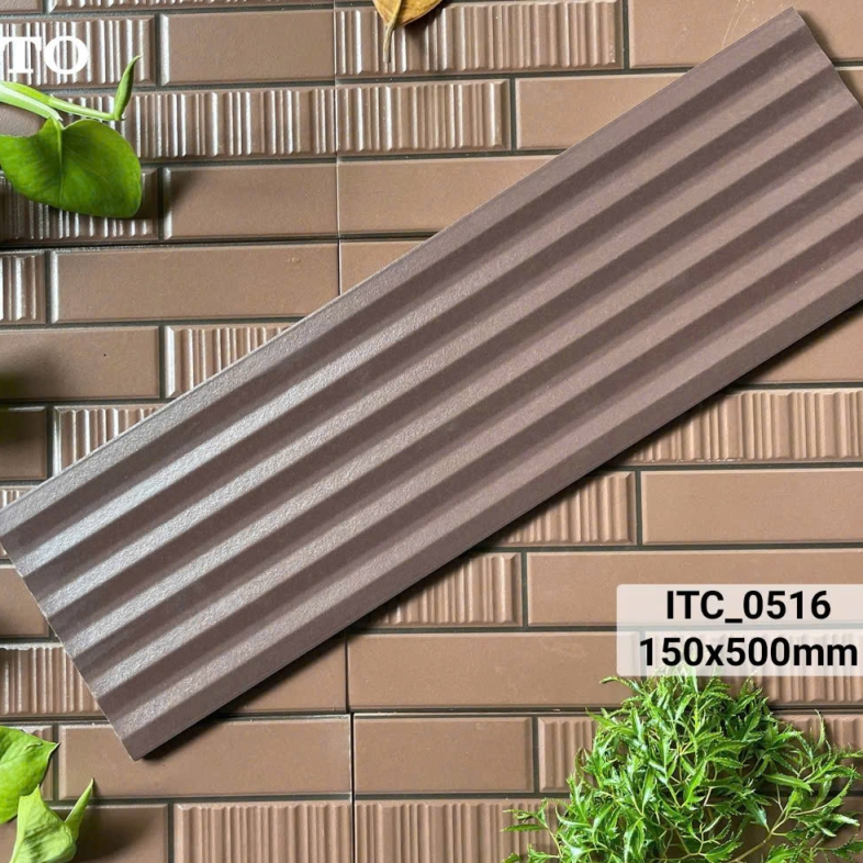 🪵 GẠCH TRANG TRÍ 15x50cm ITO ITC_0516 – SẮC NÂU THIỀN TRẦM AN