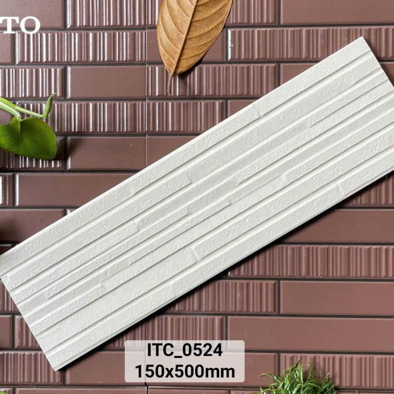 🍃 GẠCH THIỀN NHẬT 15x50cm ITO ITC_0524 – SẮC TRẮNG AN NHIÊN, KHƠI NGUỒN TĨNH TÂM