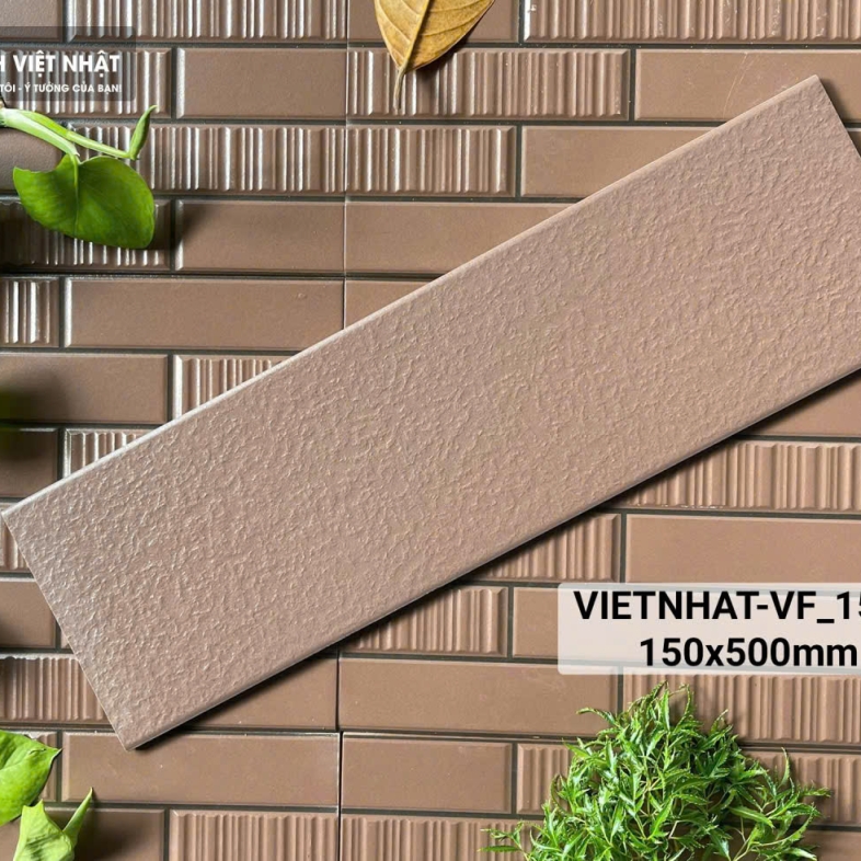 🌾 Gạch Việt Nhật 15x50cm VF_1576 – Sắc mộc trầm an giữa nhịp sống hiện đại