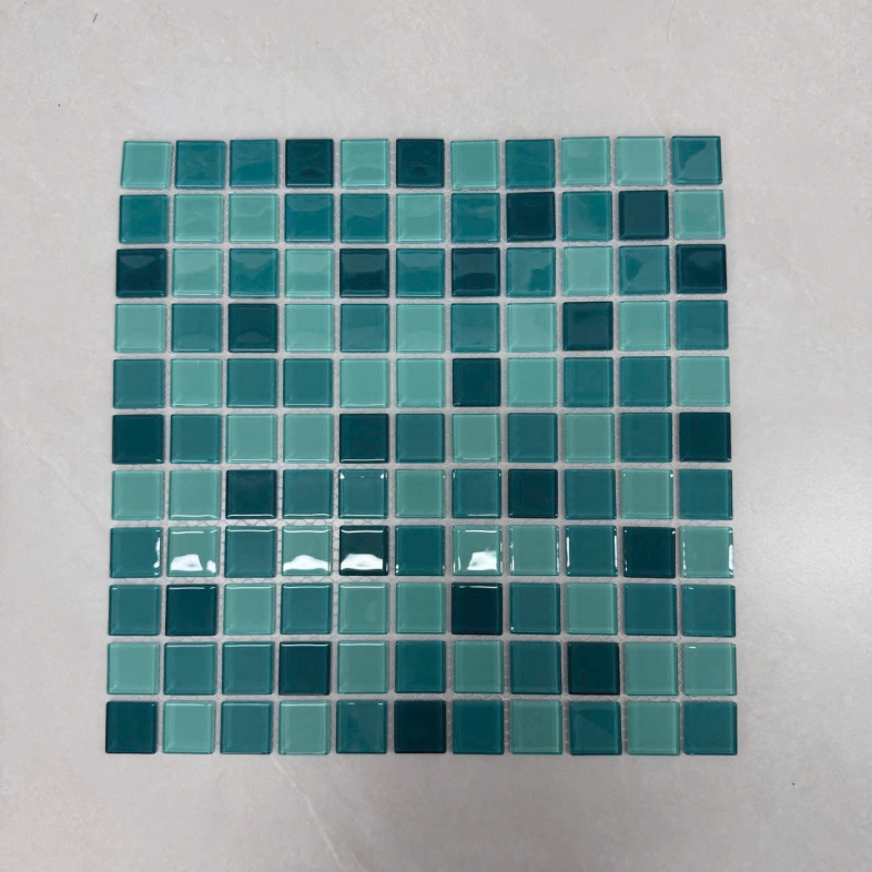 Gạch Mosaic 300x300mm Xanh Đại Dương 25x25mm – Hơi Thở Của Sự Tĩnh Lặng