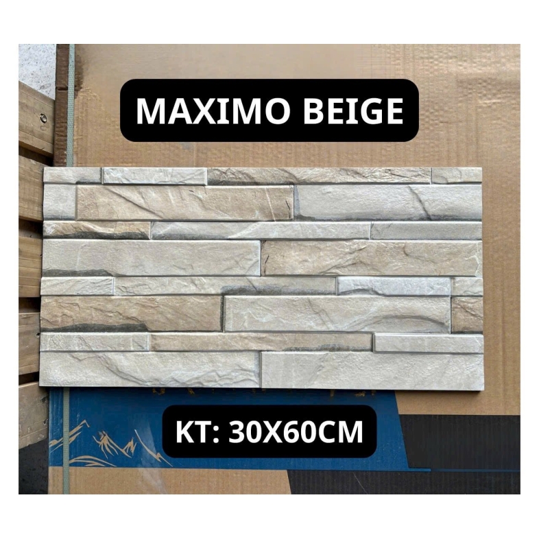 Gạch Ốp Tường 30x60cm BHHOMETILES - Vẻ Đẹp Ấm Áp Của Đá Tự Nhiên, Độ Bền Vượt Trội Xương Porcelain