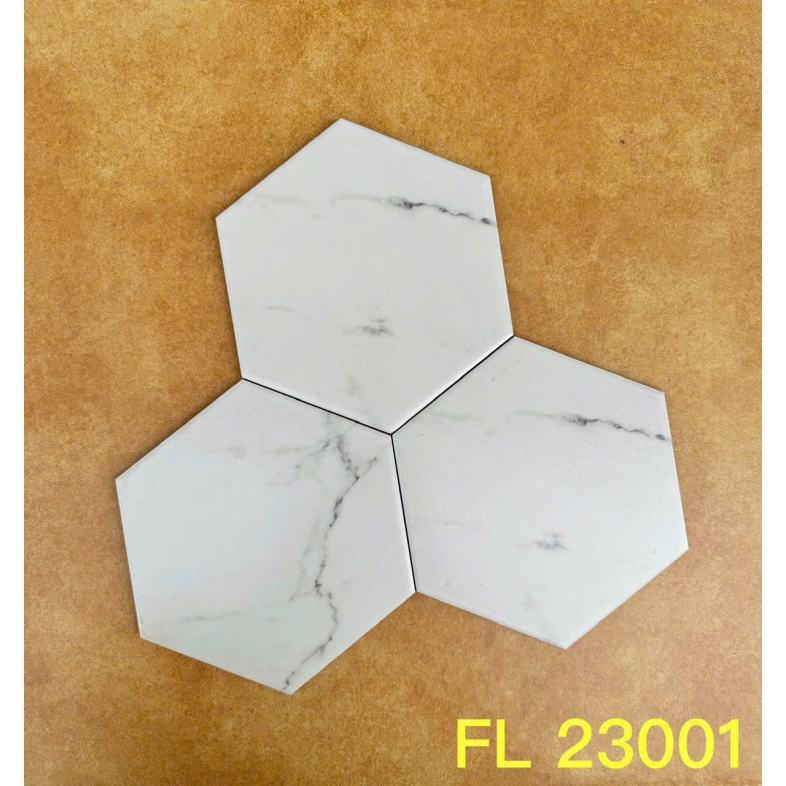 Gạch Lục Giác 20x23cm Màu Trắng Tinh Khôi LG 23001