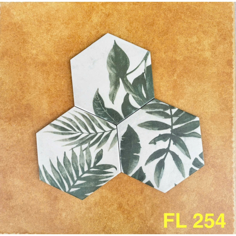 Gạch Lục Giác 20x23Cm Lá Cọ LG 254