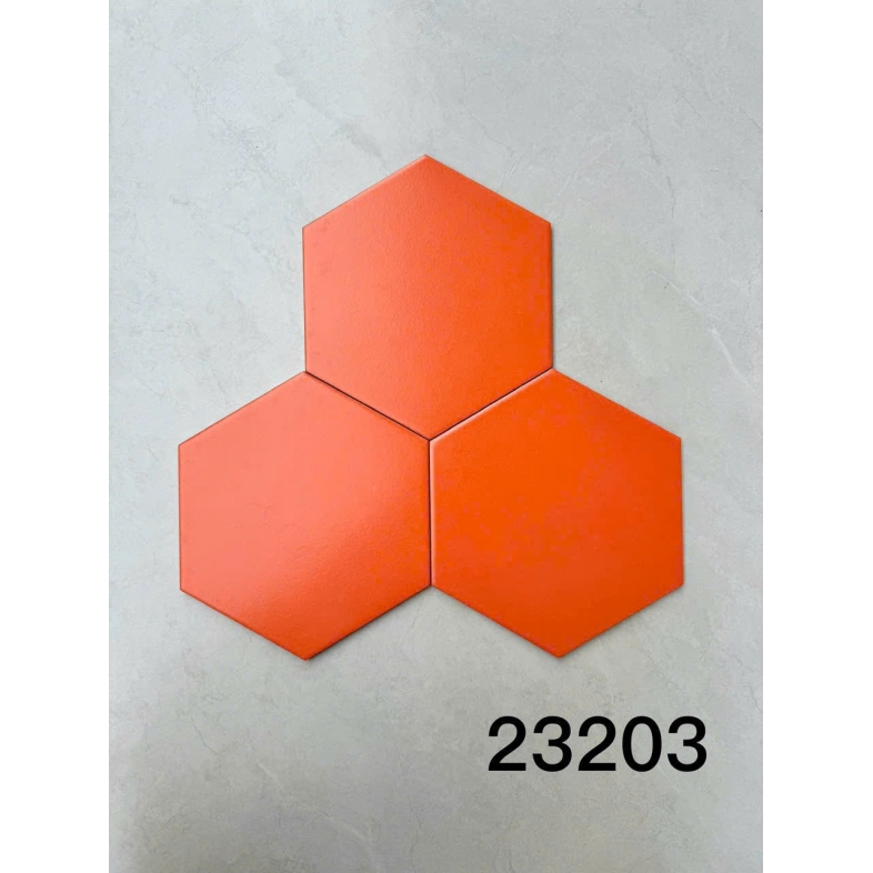 Gạch Lục Giác 20x23cm Màu Cam San Hô LG 23203