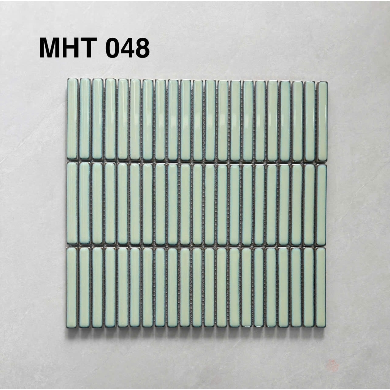 Gạch Mosaic Thẻ Que Màu Xanh Lam Nhẹ MHT 048