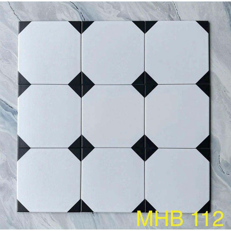 Gạch bông 200x200mm họa tiết caro GB 112