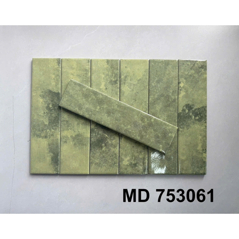 Gạch Thẻ Màu Xanh Rêu Đậm 75x300mm – Cổ Điển & Sang Trọng Cho Không Gian Riêng AQUA 75361