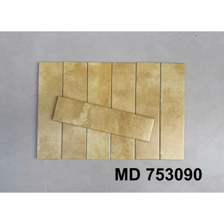 Gạch Thẻ Vàng Nghệ 75x300mm – Chấm Phá Retro Đầy Cá Tính AQUA 75390