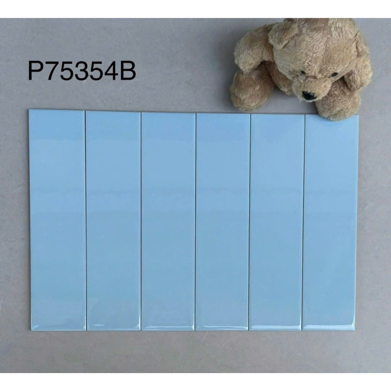 Gạch thẻ xanh ngọc lam 75x300mm – Biển nhiệt đới trong không gian sống AQUA 75354B