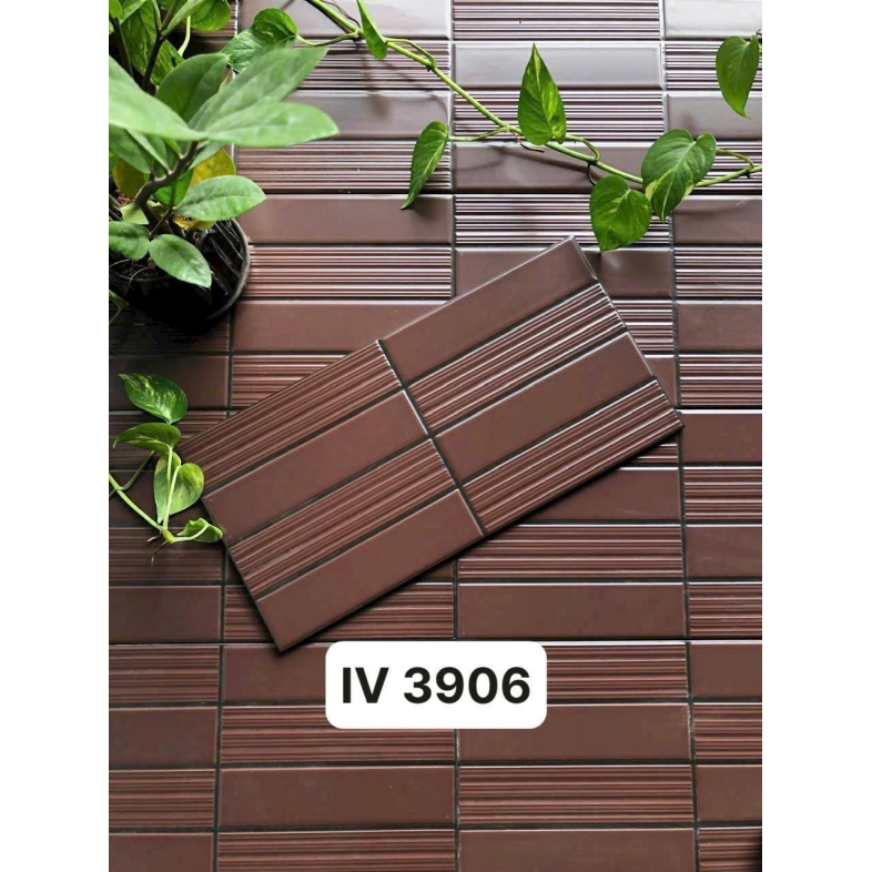 Gạch ITO 20x40cm Nâu Vân Gỗ Tối Giản IV 3906