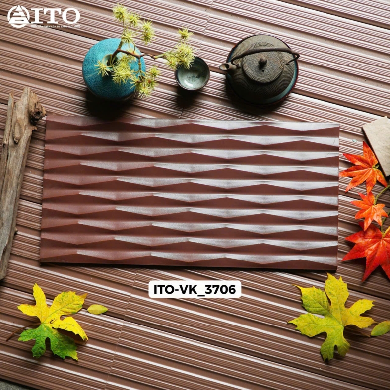 Gạch 25x50cm ITO Kawa – Nâu Sóng Nước Nhật Bản VK 3706