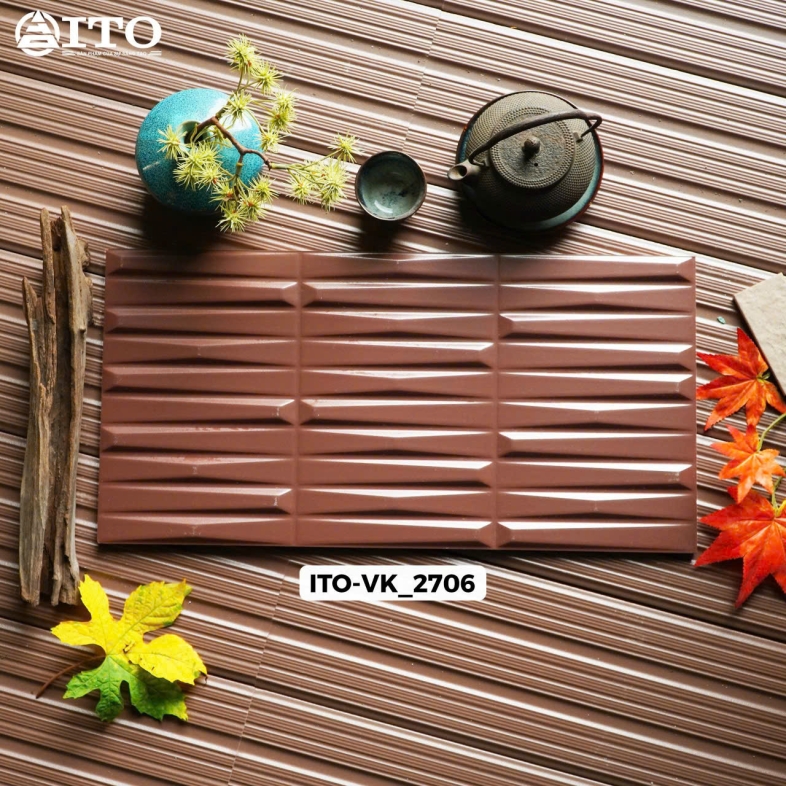 Gạch 25x50cm ITO Chikurin – Vân Đá Nâu Đất VK 2706