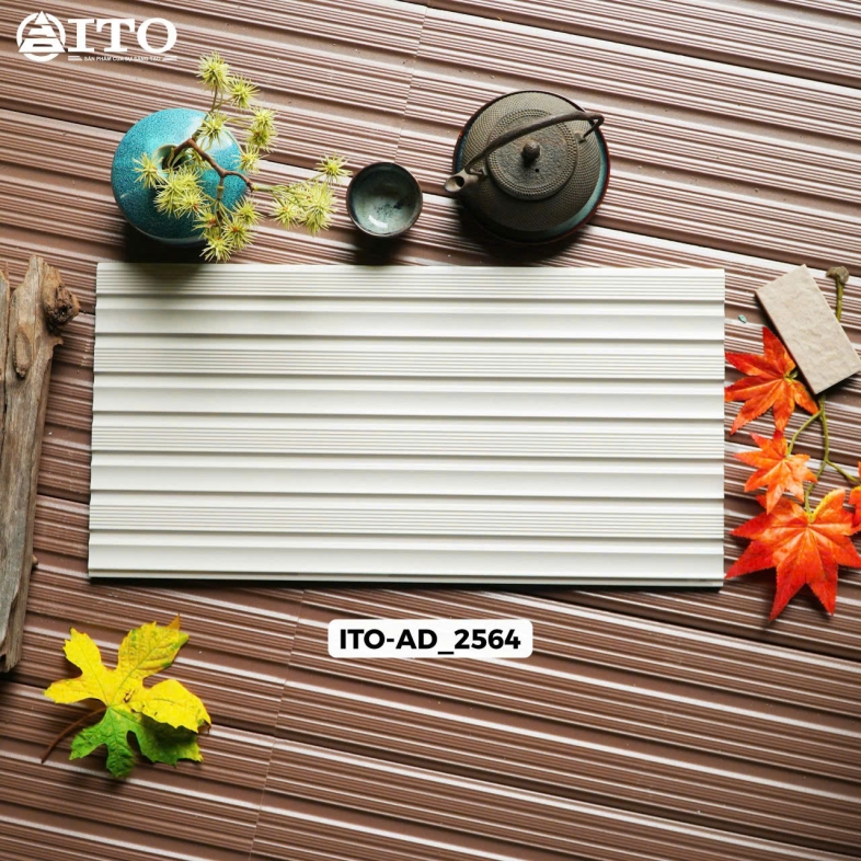 Gạch Trang Trí  25x50cm ITO Haruka – Vân Đá Trung Tính 3D AD 2564