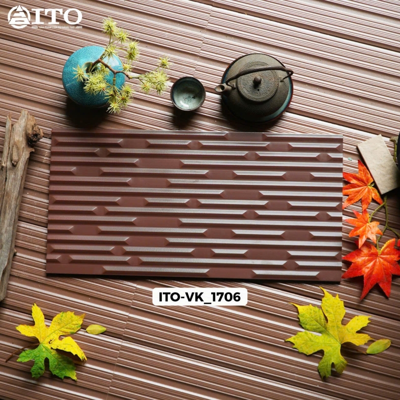 Gạch Trang Trí ITO Akatsuki 25x50cm – Vân Đá Nâu Sáng VK 1706