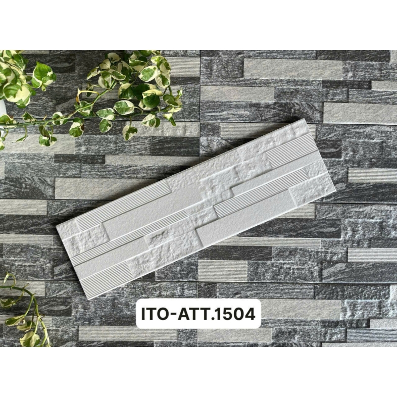 Đá ITO 15x50cm Trắng Đá Marble Vân Mờ ATT 1504