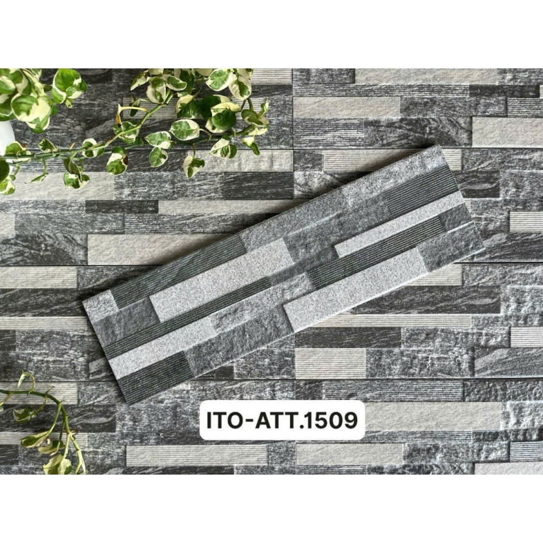 Đá ITO 15x50cm Xám Bạc Vân Đá Nhám ATT 1509