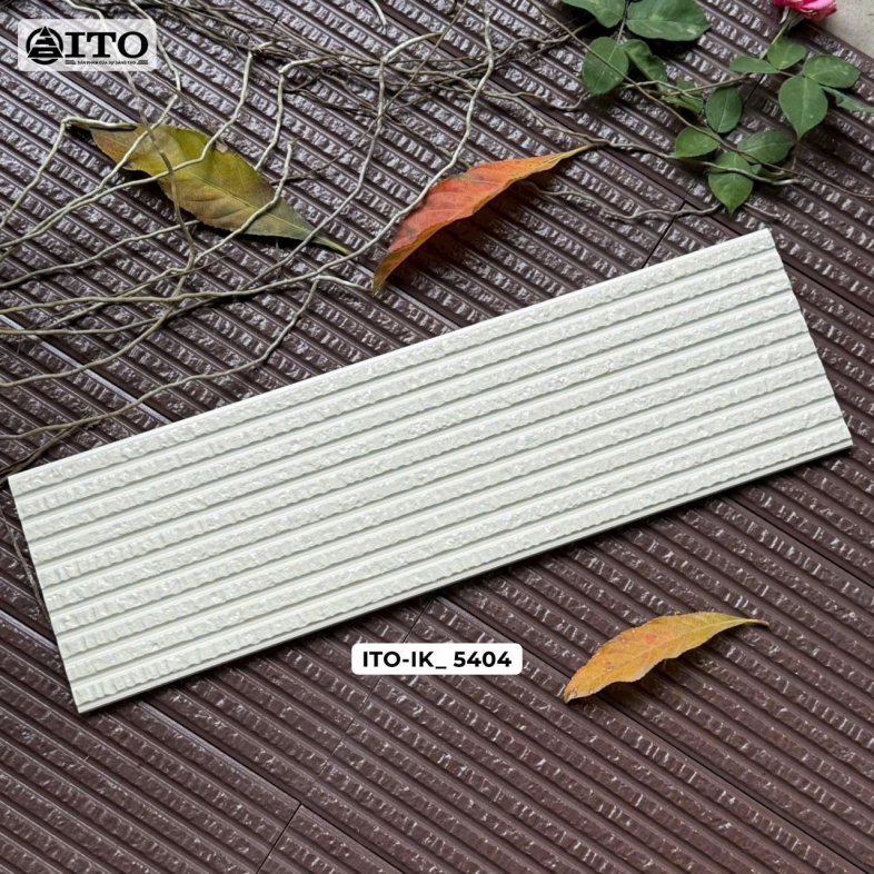 Đá ITO 15x50cm Trắng Ngà Vân Đá Mờ IK 5404