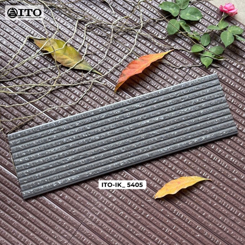 Đá ITO 15x50cm Xám Vân Tự Nhiên Cổ Điển IK 5405