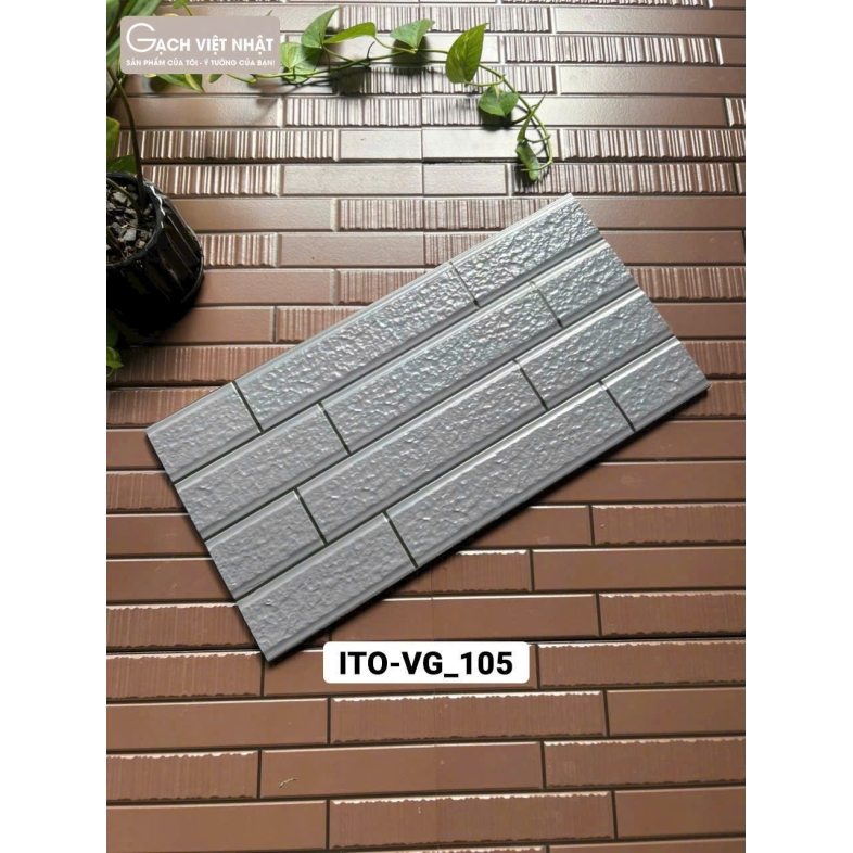 Gạch ITO 25x50cm Xám Khói Tinh Tế VG 105