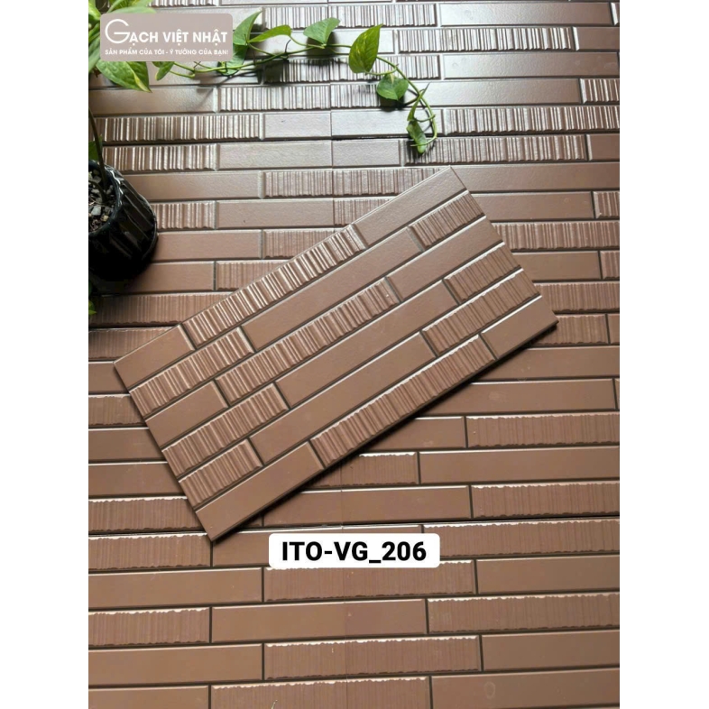 Gạch ITO 25x50cm Nâu Tinh Tế Sang Trọng VG 206