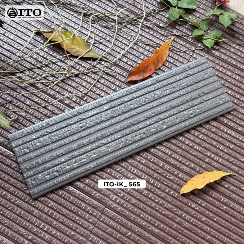 Đá ITO 15x50cm Xám Tro Vân Thạch Anh IK 565