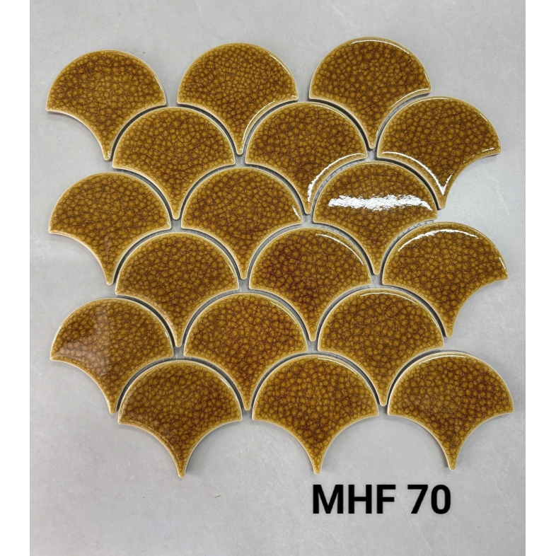 Gạch Vảy Cá Vàng Men Rạn MHF 70 – Lý Tưởng Cho Thiết Kế Phong Cách Retro hoặc Boho