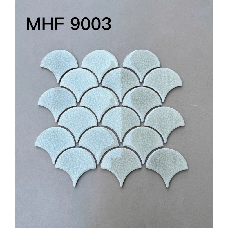 Gạch Vảy Cá MHF 9003 Men Rạn Trắng 290x274x6mm – Tối Giản, Thanh Lịch, Bền Đẹp Với Thời Gian