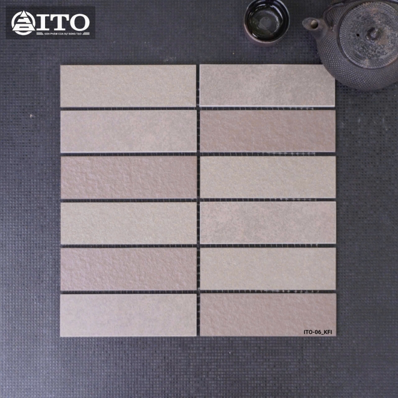 Gạch vỉ ITO KFI 300x300mm – Phối màu tinh tế, điểm nhấn kiến trúc Nhật Bản
