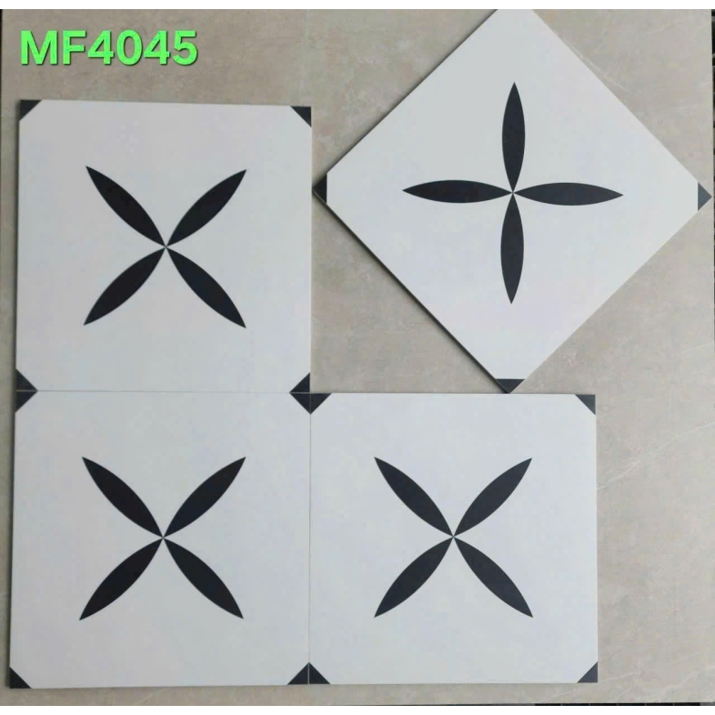 Gạch Bông Cổ Điển 40x40cm Trúc Chỉ Cách Tân GB.4045