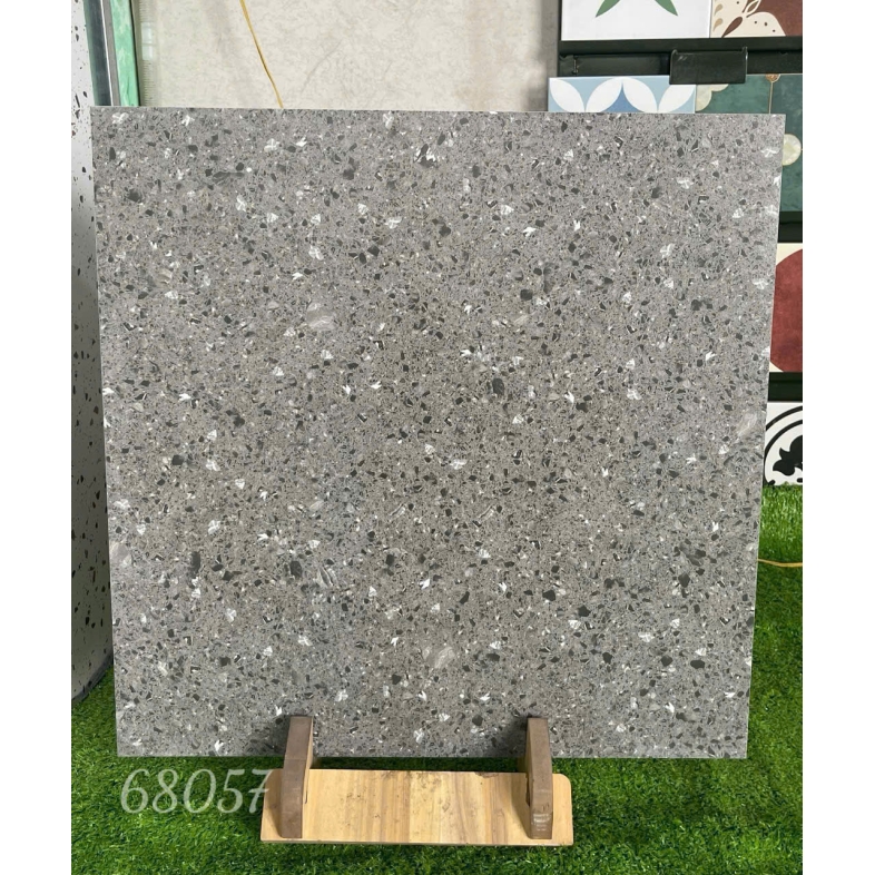 Gạch Tezzaro60x60cm BH68057 – Đá mài xám trầm, đẳng cấp hiện đại cho không gian sang trọng