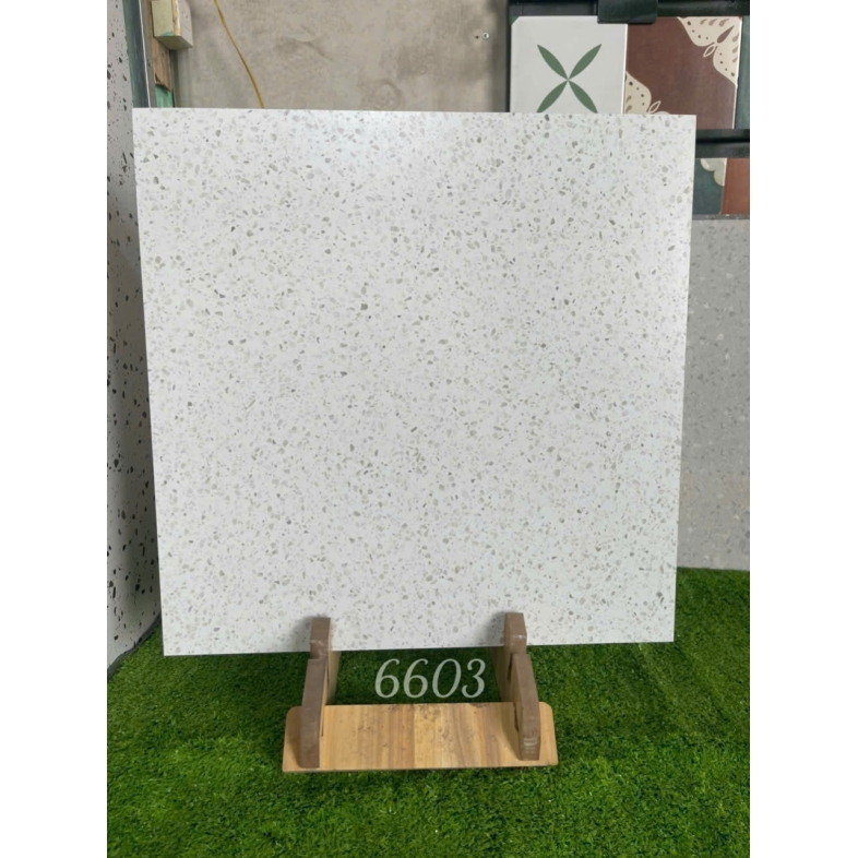 ✨ Gạch Porcelain Terrazzo 60x60cm – Mã BH6603 | Sự Tối Giản Đến Tinh Tế