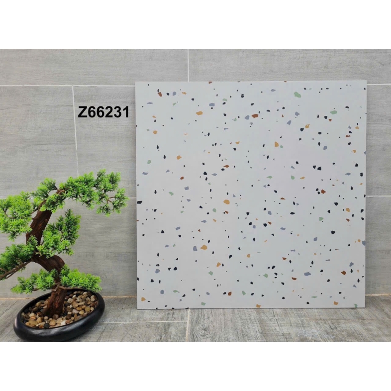 🌿 Gạch Terrazzo 60x60cm Z66231 – Cảm hứng sáng tạo trong từng chi tiết