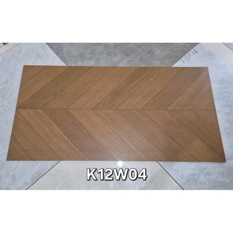 Gạch 60x120cm vân gỗ Heritage Brown K12W04 – Đậm chất Đông Dương hoài cổ