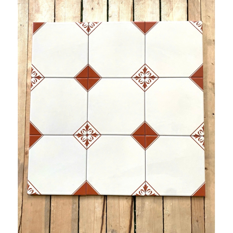 🌿 Gạch bông porcelain 200x200mm – Sắc nâu gạch trong không gian nghỉ dưỡng BH ADP1