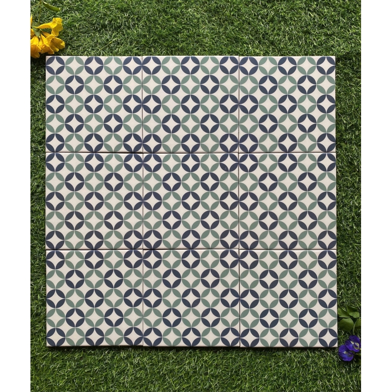 🌿 Gạch Trang Trí 200x200mm BHHOMETILES – Mã ADP Green Retro