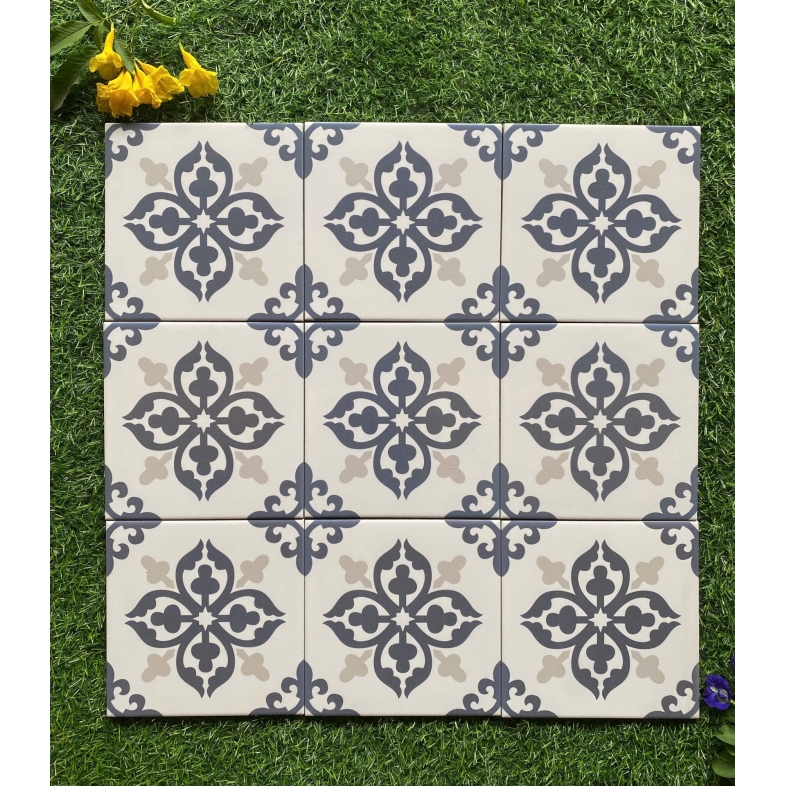 Nghệ thuật hoài cổ – Gạch bông 200x200mm Địa Trung Hải BHHOMETILES ADP14