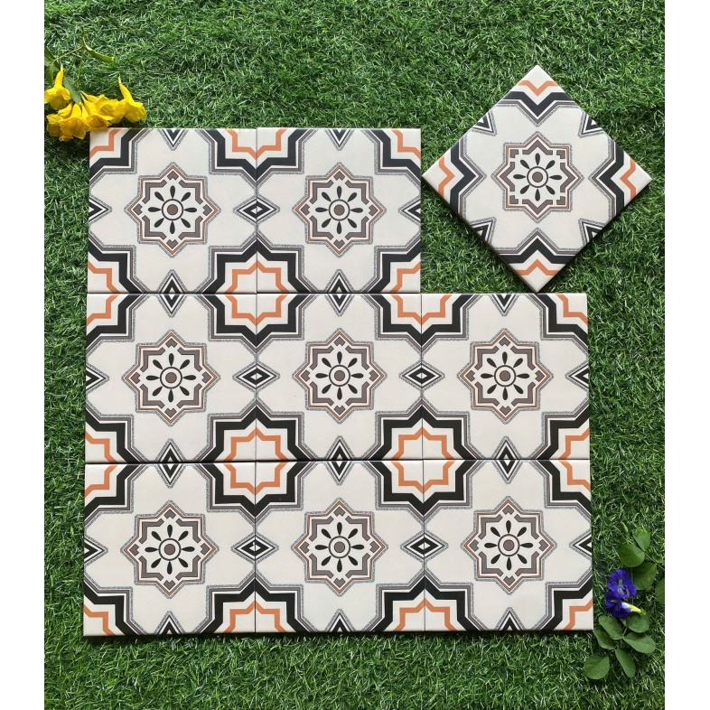 Gạch bông Địa Trung Hải họa tiết ngôi sao – BHHOMETILES (200x200mm) ADP15
