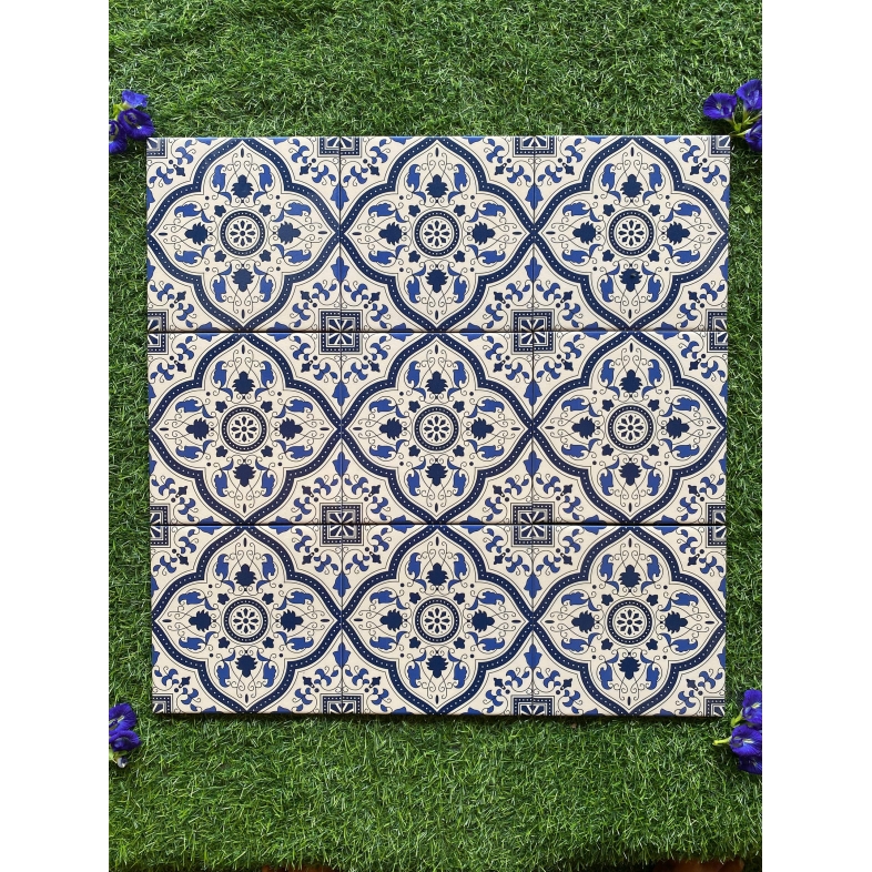 🌿 Gạch bông porcelain 20x20cm họa tiết xanh coban – thanh lịch và đầy hoài niệm ADP 28