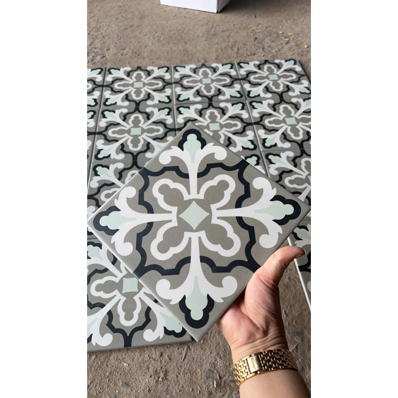 Gạch bông porcelain 200x200mm họa tiết Indochine – BHHOMETILES ADP 20