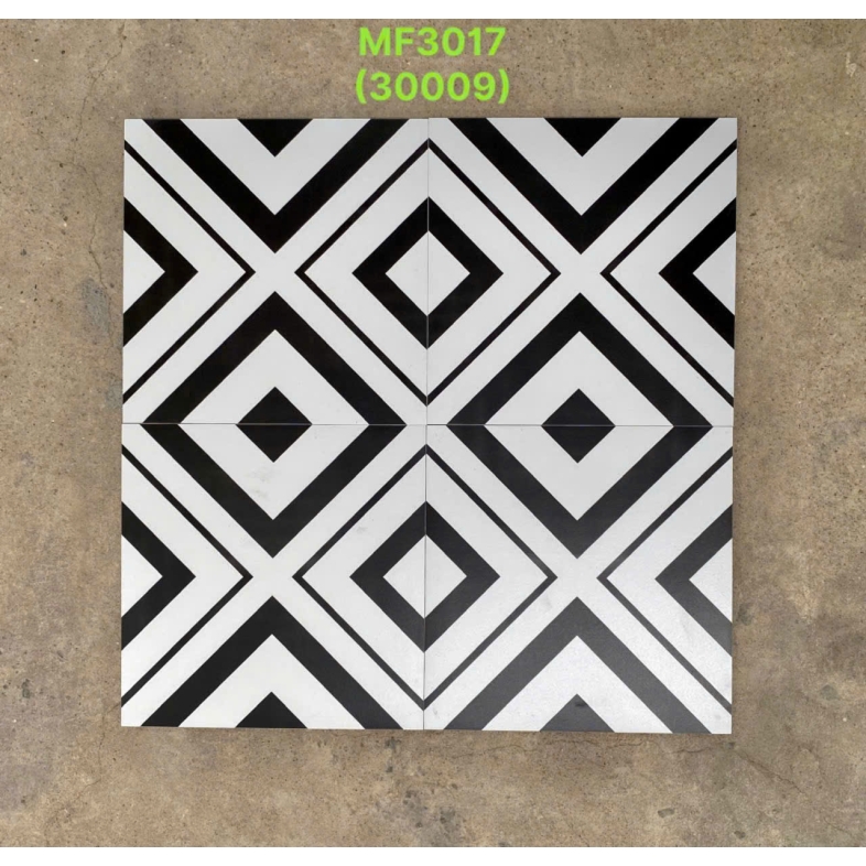 GẠCH BÔNG 300x300mm HÌNH HỌC MF3017 BHHOMETILES– TINH GỌN, CÁ TÍNH, ĐẬM DẤU ẤN NGHỆ THUẬT
