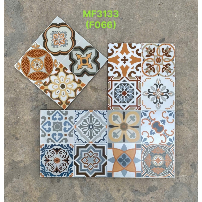 🎭 GẠCH BÔNG 300x300mm MIX NGẪU NHIÊN – SẮC MÀU CỦA CẢM XÚC VÀ CÁ TÍNH