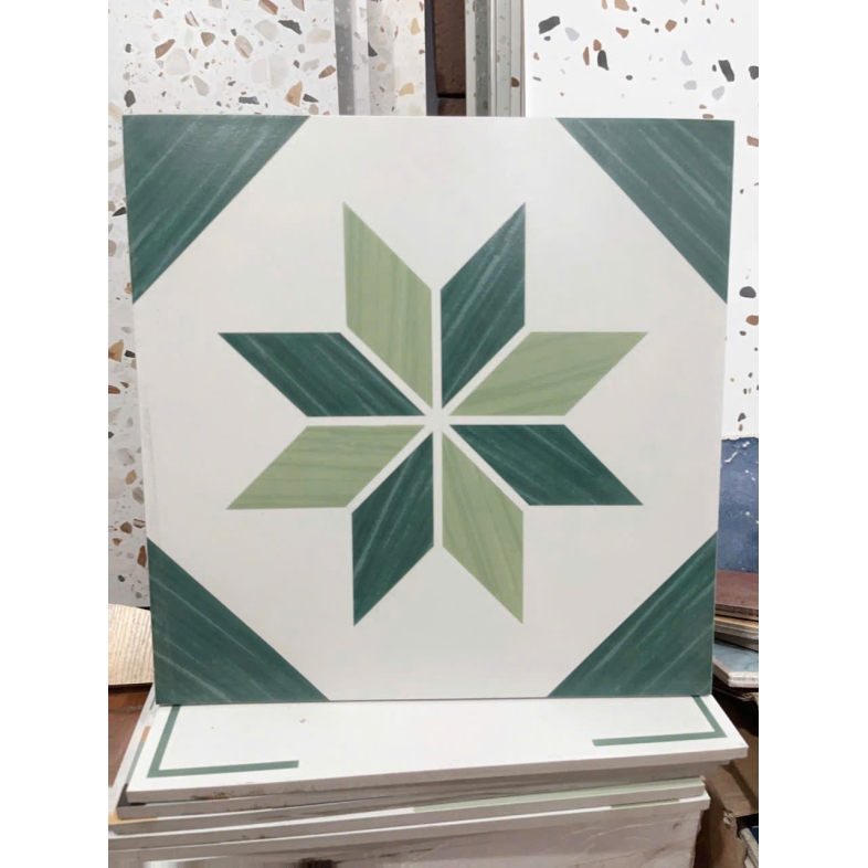 🌿 GẠCH BÔNG 300x300mm HOA SAO XANH BHHOMETILES – SẮC MÀU THIÊN NHIÊN THANH LỊCH