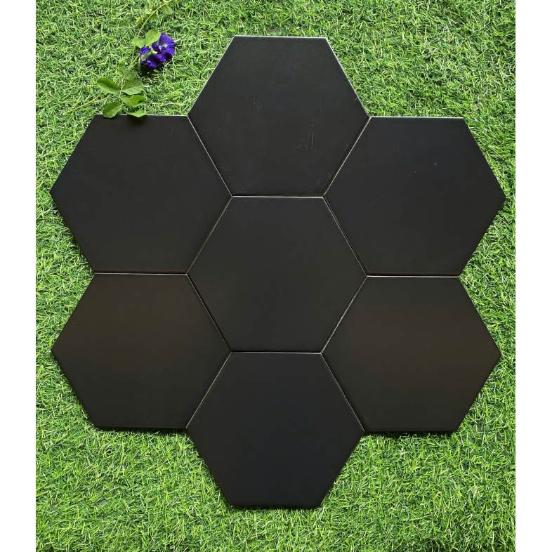 ⚫ GẠCH LỤC GIÁC 20x23cm PORCELAIN ĐEN NHÁM – SẮC MÀU CỦA SỰ TINH TẾ VĨNH CỬU BHHOMETILES
