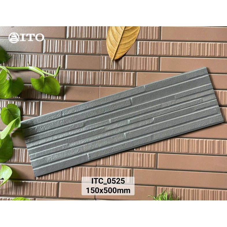 🪨 GẠCH TRANG TRÍ ITO 15x50cm – PHONG CÁCH NHẬT BẢN THANH TỊNH ITC 0525
